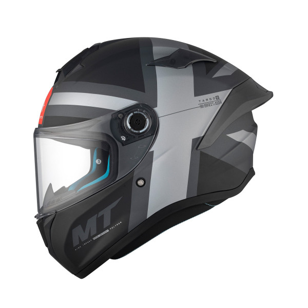 MT Helmets MT Targo S Britain A2 Matt Grey Antracite